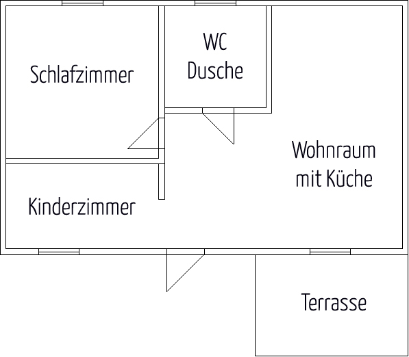 Ferienhaus Typ II Gruindriss