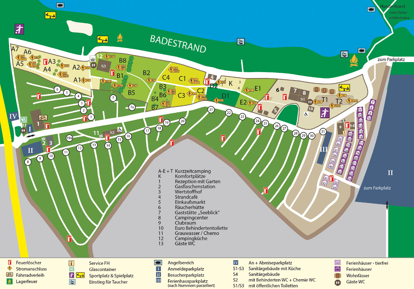 Lageplan See-Camping Altenburg-Pahna