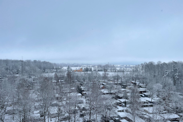 Eingeschneiter Campingplatz Pahna