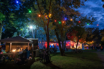 Lichterfest in Pahna - gemütliche Stimmung mit vielen Lichtern