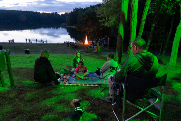 Lichterfest in Pahna - gemütliches Beisammensein am Großen See